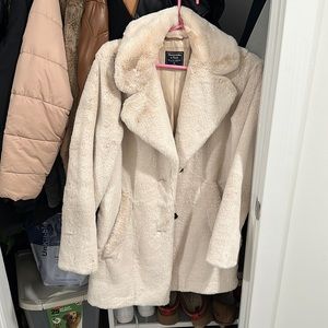 Abercrombie fur coat size XS